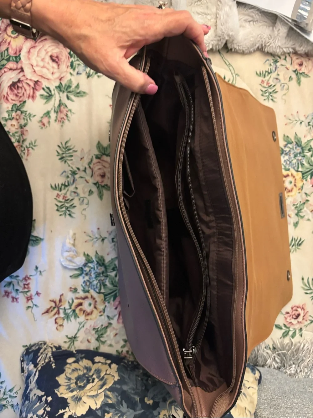 Classic Woman’s Mauve Briefcase Satchel - Ease Gate